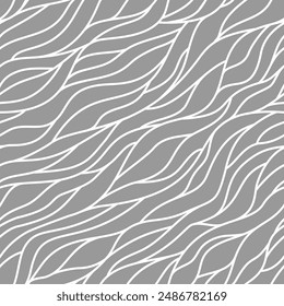 Seamless pattern of sea waves. Stylized waves. Seamless pattern of the ocean surface. Seamless color pattern. Branches. Waves. Hairs. Background for wallpapers, banners, business cards, wrapping.