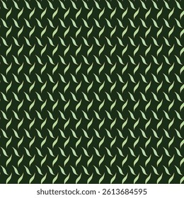 Seamless pattern seaweed on dark teal background