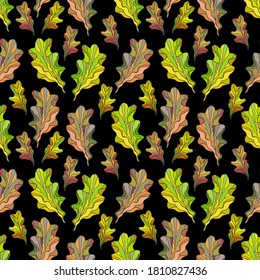 Seamless pattern. Seaweed sea salad. eps10 vector stock illustration. hand drawing.