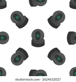 Seamless pattern of security cameras ensuring safety and monitoring