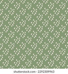 Seamless pattern with seeds. Home gardening and plant care concept. Hand drawn abstract minimalistic style vector background.