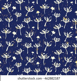 Seamless pattern of the seeds of wild grasses.
