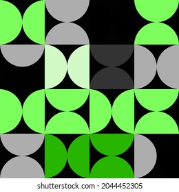 Seamless pattern with semicircles. Vector illustration.