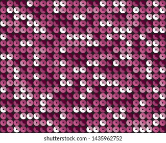 Seamless Pattern with Sequins, Fashion Design