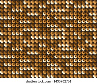 Seamless Pattern with Sequins, Fashion Design