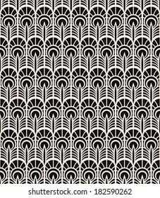 seamless pattern (series with ornamental feathers) 