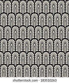 seamless pattern (series with ornamental feathers) 
