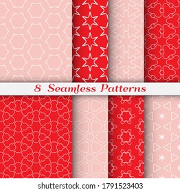 Motif harmonieux de style arabe. Illustration géométrique élégante, art blanc sur fond coloré. Texture hexagonale répétée pour fond d'écran, carte, invitation, bannière, impression de tissu. Ornement ethnique tribal