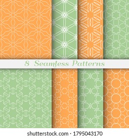 Motif harmonieux de style arabe. Illustration géométrique élégante, art blanc sur fond coloré. Texture hexagonale répétée pour fond d'écran, carte, invitation, bannière, impression de tissu. Ornement ethnique tribal