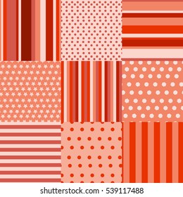 Seamless pattern set geometric background