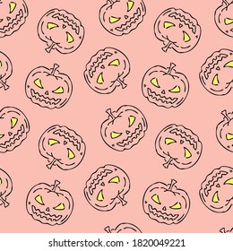 Seamless pattern set of Halloween.