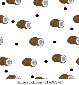 The seamless pattern of several randomly arranged kiwis is so tempting to look at. Vector illustration.