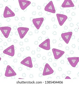 Seamless pattern of sewing buttons. Doodle hand-drawn illustration vector.