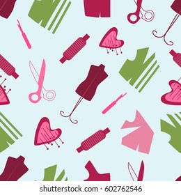 Seamless pattern sewing decorative for your sewing business