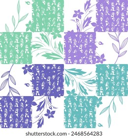 Seamless pattern of sexy lingerie model on white background. It is presented through the positioning of grid pattern. This format is suitable for printing on fabric, textiles, ceramic tiles and paper.