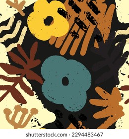 seamless pattern shabby texture abstract grunge background, trendy grungy print