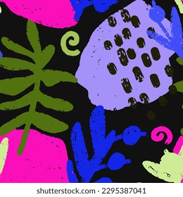 seamless pattern shabby texture abstract grunge background, trendy grungy print