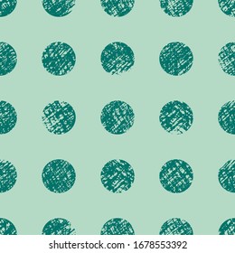 Seamless pattern, shaded circles, geometric pattern, mint color. Wallpaper, background. Minimalistic design. Vector.