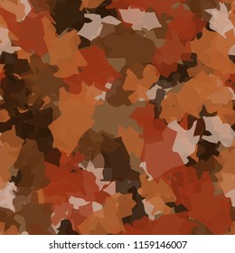 A seamless pattern from the shades of the autumn landscape.