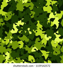 Seamless pattern of shades of green foliage.