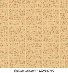 A seamless pattern with shades of old paper on which an abstract grid is painted.