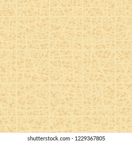 A seamless pattern with shades of old paper on which an abstract grid is painted.