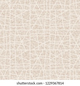 A seamless pattern with shades of old paper on which an abstract grid is painted.