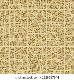 A seamless pattern with shades of old paper on which an abstract grid is painted.