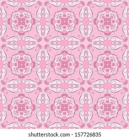 Seamless pattern in shades of pink