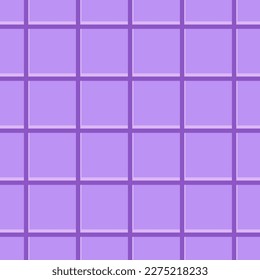 seamless pattern in shades of purple with the image of figures in the form of regular squares for prints on ceramic tiles, wallpaper, fabrics and for decorating interiors and stages