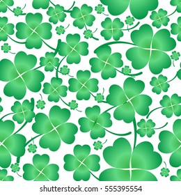 Seamless pattern of Shamrock background for St. Patrick Day