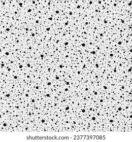 Seamless pattern. Shapeless circles and dots of different sizes.