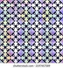 Nahtloses Muster mit Formen. Abstrakter geometrischer Vektor. violetter Diamant. Geometrische Grafikkomposition, beste Verwendung im Stoffdruck, Webdesign, Einladung, Poster, Druck.