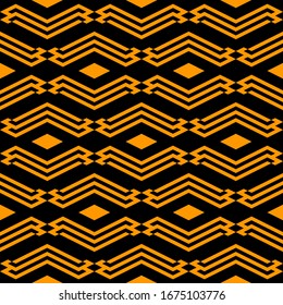 Seamless pattern. Shapes background. Digital paper, textile print, web design, abstract. Rhombuses, figures ornament. Geometric backdrop. Diamonds, shapes wallpaper. Ethnic motif. Vector artwork.