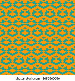 Seamless pattern. Shapes background. Geometrical backdrop. Rhombuses, chevrons, figures ornament. Geometric wallpaper. Polygons motif. Digital paper, textile print, web design, abstract. Vector