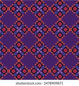 seamless pattern with shapes cloth color background