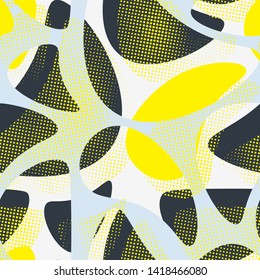 Seamless pattern with shapes. Futurism background in style. Vector illustration