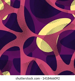 Seamless pattern with shapes. Futurism background in style. Vector illustration