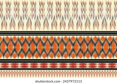 seamless pattern with shapes Geometric ethnic oriental ikat pattern traditional Design for background,carpet,wallpaper,clothing,wrapping,Batik,fabric,Vector illustration.embroidery style.
