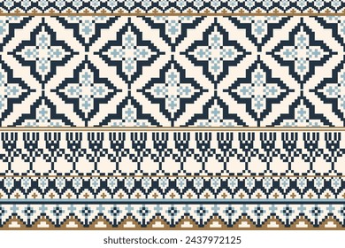 seamless pattern with shapes Geometric ethnic oriental ikat pattern traditional Design for background,carpet,wallpaper,clothing,wrapping,Batik,fabric,Vector illustration.embroidery style.