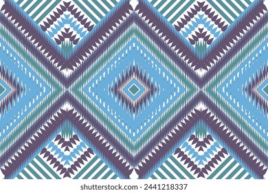 seamless pattern with shapes Geometric ethnic oriental ikat pattern traditional Design for background,carpet,wallpaper,clothing,wrapping,Batik,fabric,Vector illustration.embroidery style.