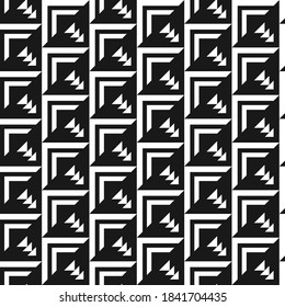 
Seamless pattern of shapes on a dark background. Print on textiles, on fabric. Texture for hipsters.