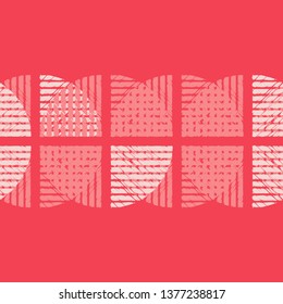 Seamless pattern. The shapes of striped semicircles. Old texture. Geometric background. Can be used for wallpaper, textile, invitation card, wrapping, web page background.