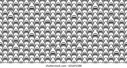 Seamless Pattern Shark / Background wallpaper