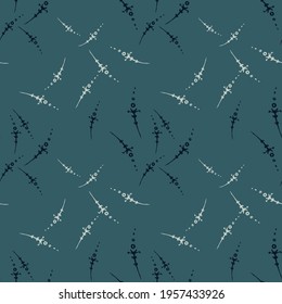 Seamless pattern from sharp arrows. The abstract ornament is made in the hand-drawn style. Design for textiles, paper, packaging, bedding made from colorful doodle elements. Vector illustration
