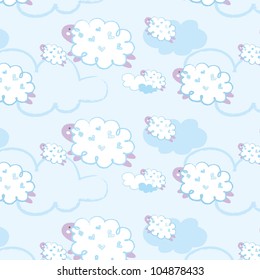 Seamless pattern - sheep