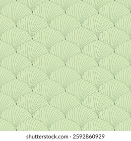 Seamless pattern, shell pattern, under the sea, dark blue-green tones, used for tile patterns, wallpaper, backgrounds, fabric printing