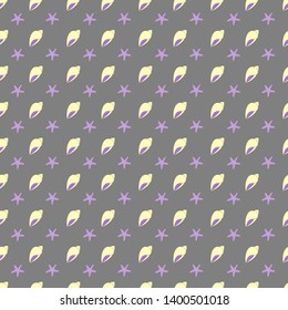 Seamless pattern with shells concept, background with shells concept