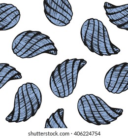 Seamless pattern with shells. Vector illustration