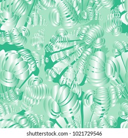 Seamless pattern with shells,seashells, vector illustration